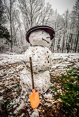 Image showing snow man