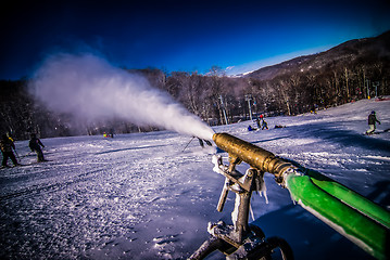 Image showing snow making