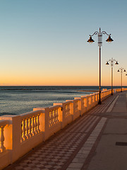 Image showing On the beach in Malaga