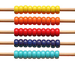 Image showing colorful abacus detail