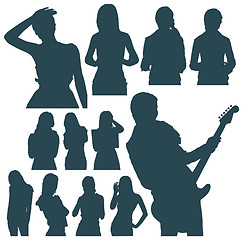 Image showing Womans Silhouettes