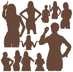 Image showing Womans Silhouettes