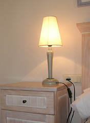 Image showing bedside lamp