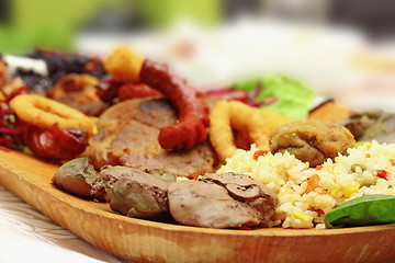 Image showing rice with chicken liver