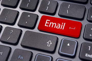 Image showing email concepts, messages on keyboard