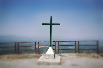 Image showing Cross in the mountains