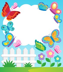 Image showing Butterfly theme frame 1