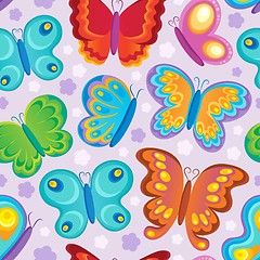 Image showing Butterfly seamless background 3