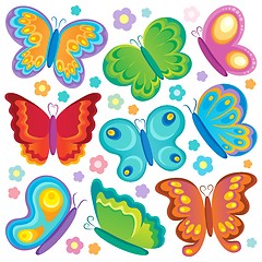 Image showing Butterfly theme collection 1