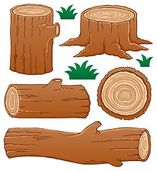 Image showing Log theme collection 1