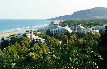 Image showing View of seaside resort Albena in Bulgaria