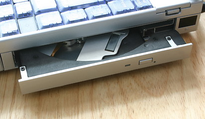 Image showing open laptop cd drive