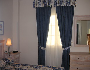 Image showing bedroom windows