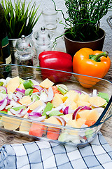 Image showing Fresh healthy Vegetables ready for cooking