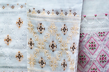 Image showing silk embroidery