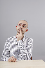 Image showing Man at desk