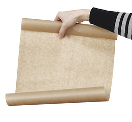 Image showing Hand holdong a paper.