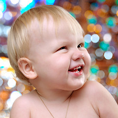 Image showing portrait of a happy toddler boy