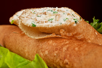 Image showing Pancake feta cheese
