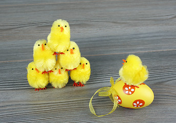 Image showing Easter chickens 