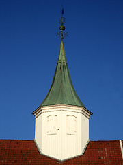 Image showing Norwegian church tower