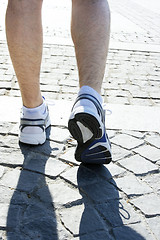 Image showing Young man running