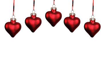 Image showing Christmas hearts