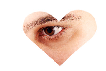 Image showing Love eye