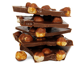 Image showing Chocolate pieces