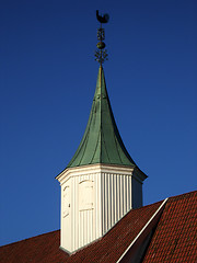Image showing Norwegian church tower
