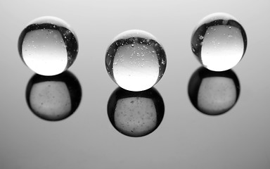 Image showing Transparent spheres