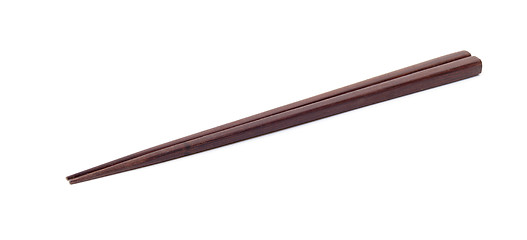 Image showing Two Brown Chopsticks