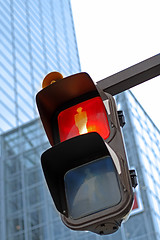 Image showing Traffic light in a city