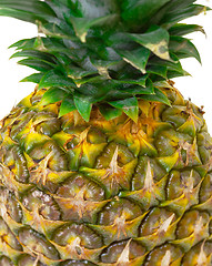 Image showing Part Ripe Pineapple Fruit