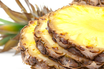 Image showing Slice Ripe Pineapple Fruit