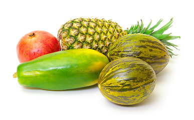 Image showing Composition with Tropical Fruits