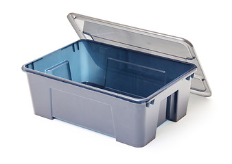 Image showing Empty Plastic Container with Lid