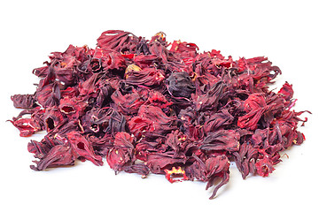 Image showing Dried Hibiscus Flowers