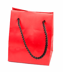 Image showing Red gift bag