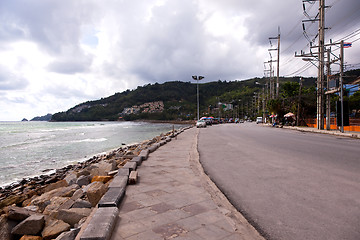 Image showing The road from Patong to Phuket. Editorial only.