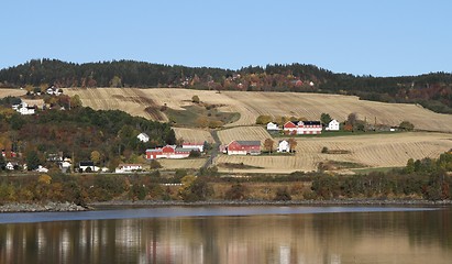 Image showing Countryside outside Trondheim