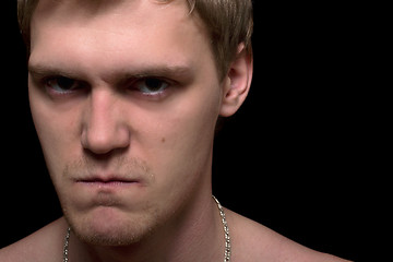 Image showing angry young man