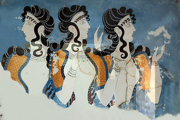 Image showing Ladies in Blue