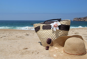 Image showing Beach items