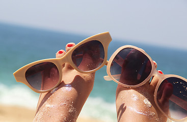 Image showing Relaxation on the beach 