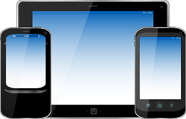 Image showing Device set - smarphone and tablet pc set