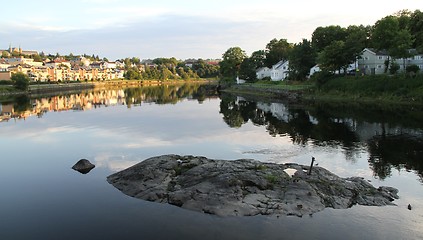 Image showing Part if the river Nid in Trondheim