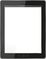 Image showing Tablet PC Isolated on White Background