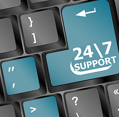 Image showing Support sign button on keyboard