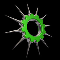 Image showing prickles gear wheel